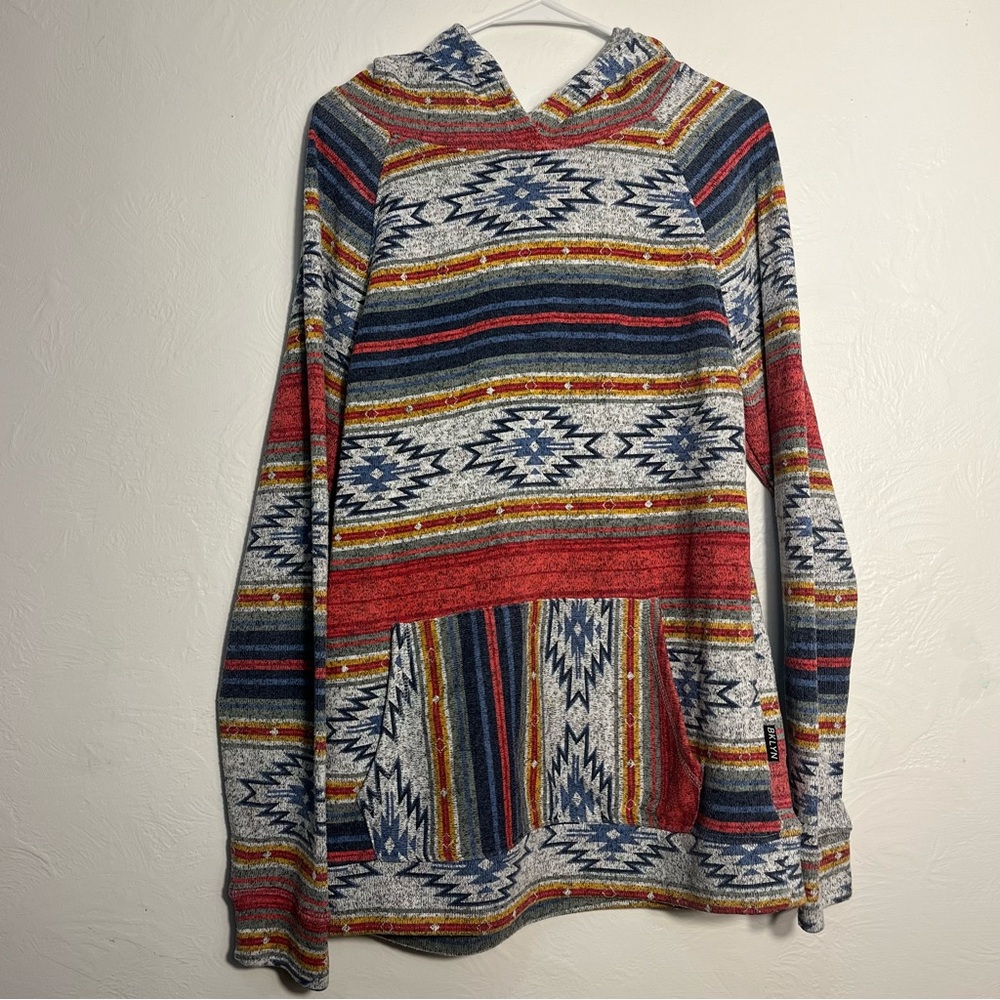 Brooklyn Cloth Multicolor Aztec Patterned hoodie … - image 2